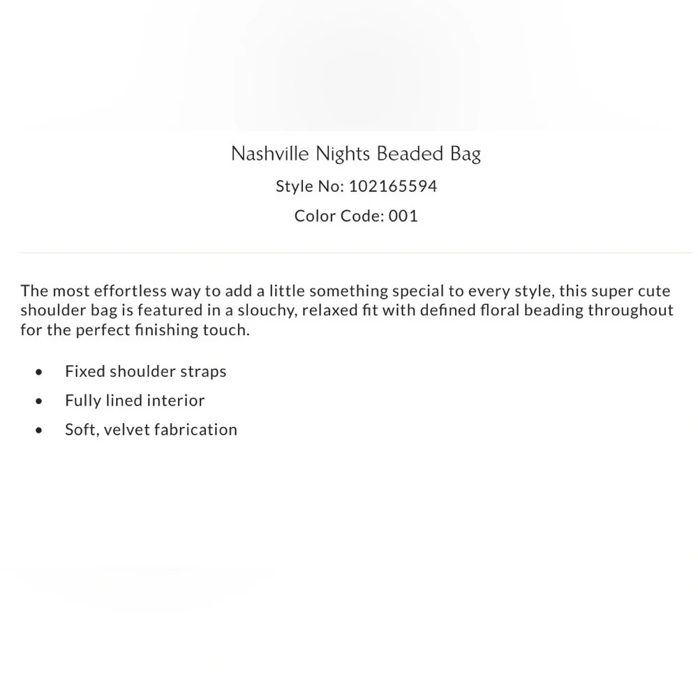 NWT Free People Nashville Nights Beaded Hobo Shoulder Bag in Black New $98 - Picture 9 of 11